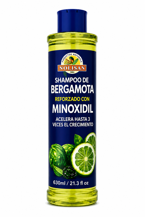 Minoxidil 5% Shampoo 630ml | Bergamot Ginger Jojoba Hair Care Formula