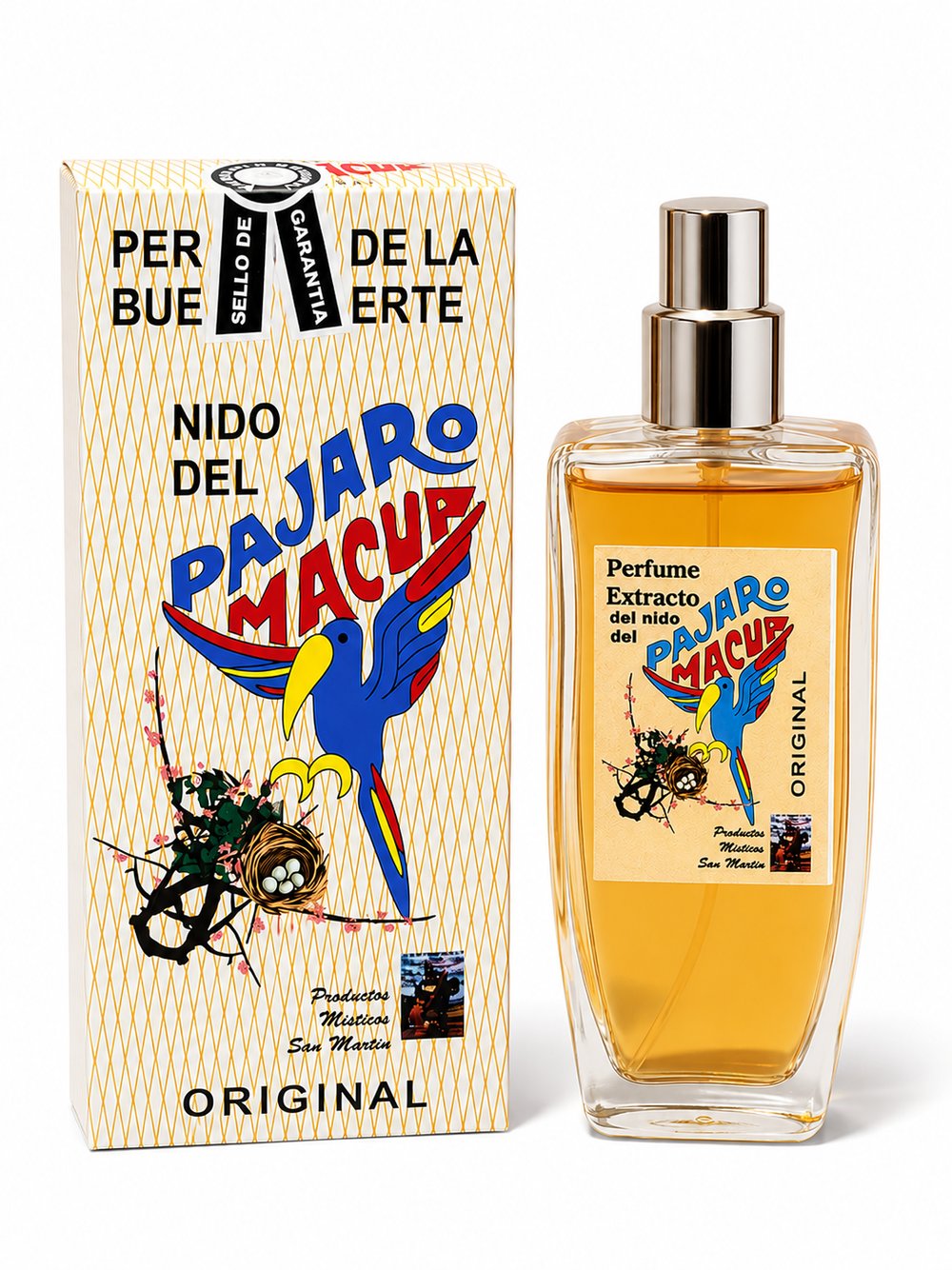 Nido del Pájaro Macuá El Original – Good Luck Perfume with Pheromones & Amulet | 2 fl oz