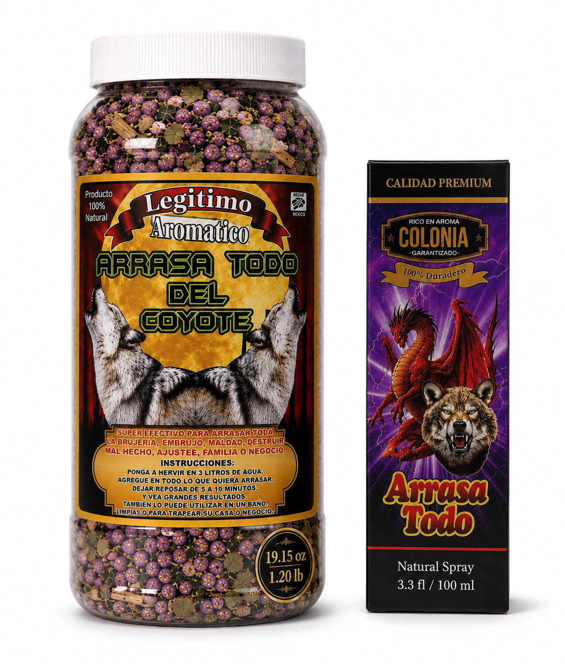 Arrasa Todo del Coyote, Powerful Hex Remover Kit, Para Limpia Completa