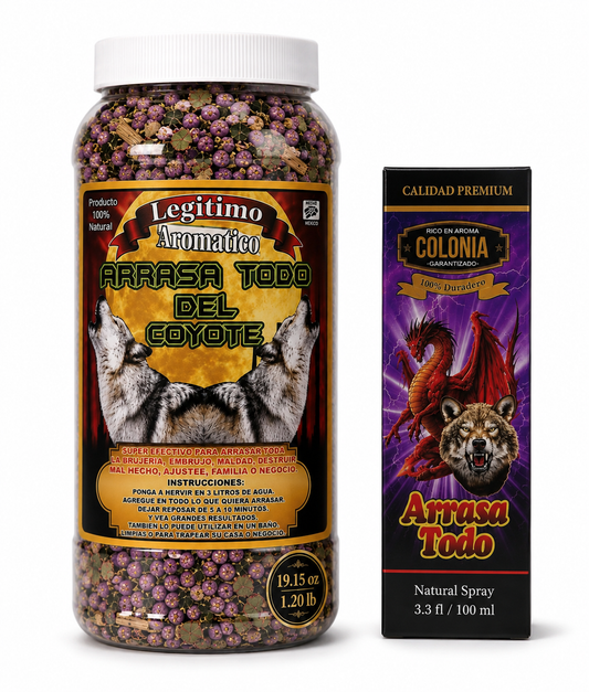 Arrasa Todo del Coyote, Powerful Hex Remover Kit, Para Limpia Completa