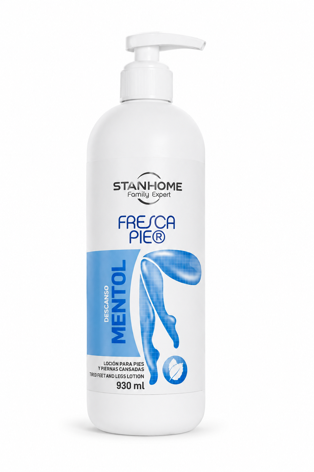 Stanhome Fresca Pie Menthol Lotion 930ml | Cooling Foot & Leg Care Formula